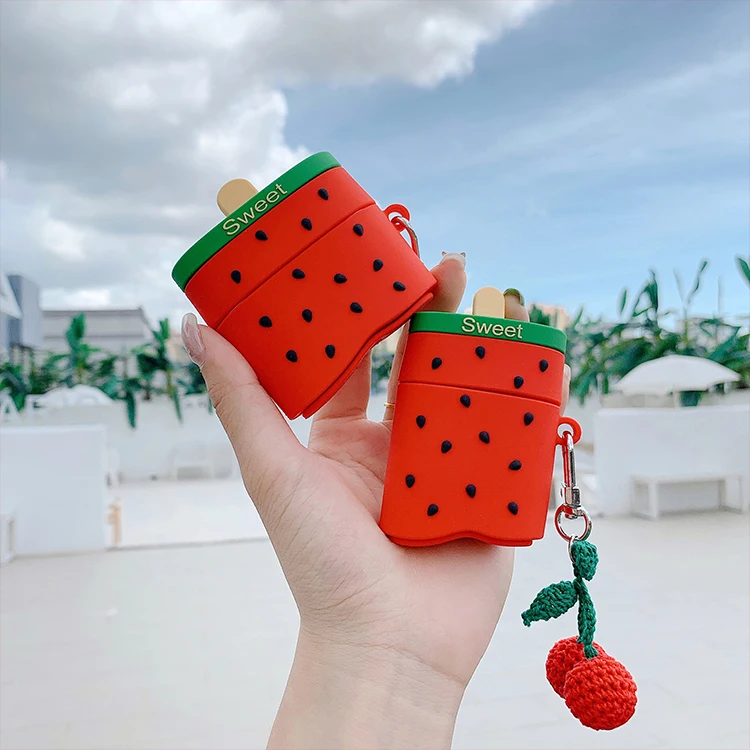 

Strawberry Keychain For Airpods Case Food For Airpod Case For Airpod Pro Cases, Mix colors