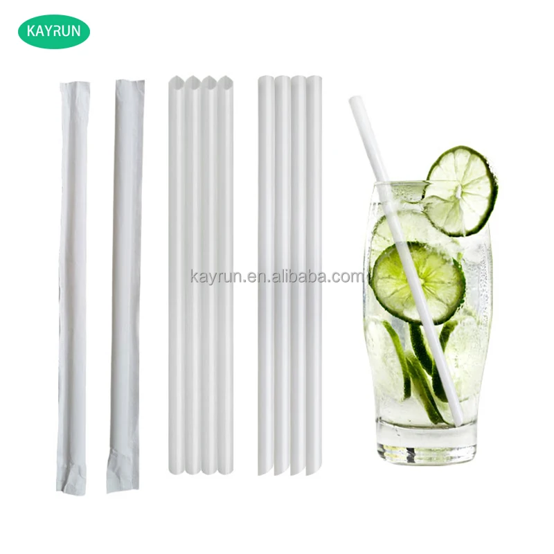 

Ecofriendly disposable custom made bubble tea crystal PP straw biodegradable jumbo smoothie plastic drinking straws, White transparent/translucent or custom