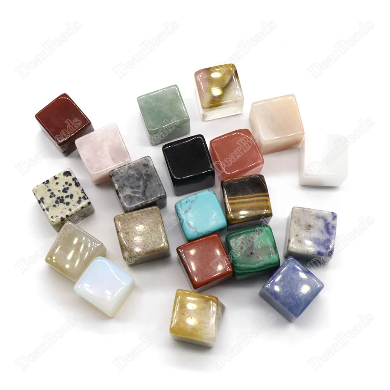 

Natural Whiskey Stone Ice Gemstone Uneven Irregular Cube Kit 20pcs Beads Sets For Child Gift