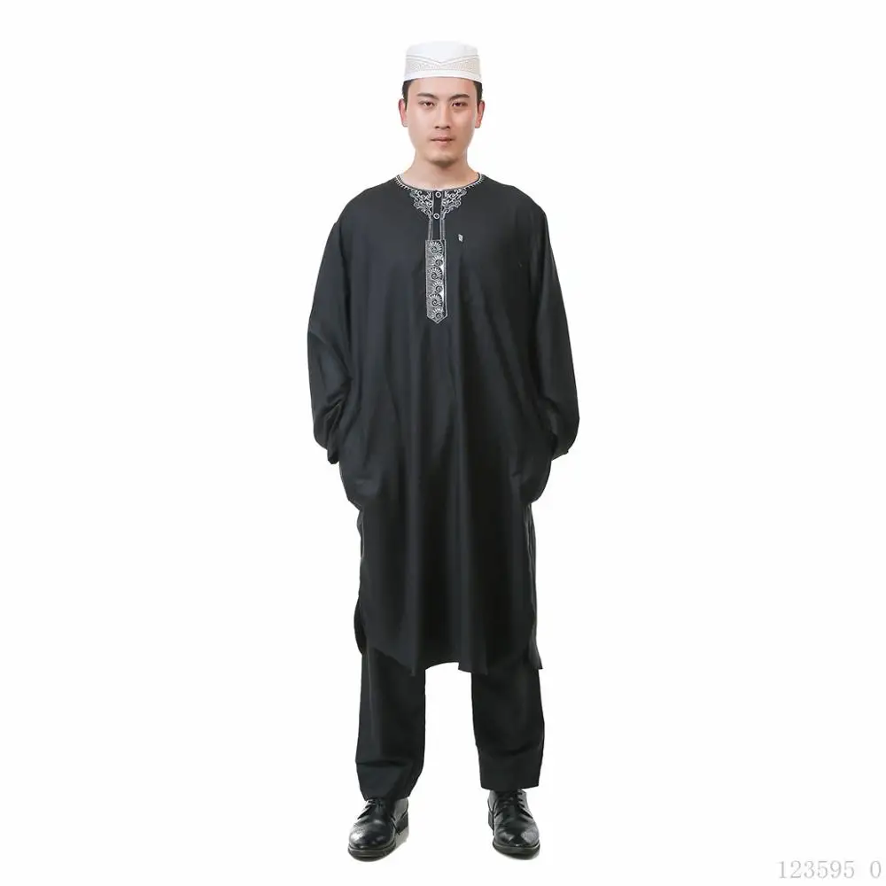 

Arabian two-piece suit Thobe For Men Islamic Jubba pray abaya for muslim men