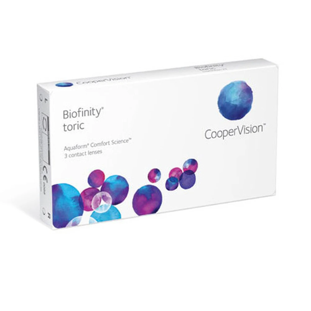 

Biofinity Toric 3pcs pack CooperVison Monthly disposable Soft contact lenses for Astigmatism