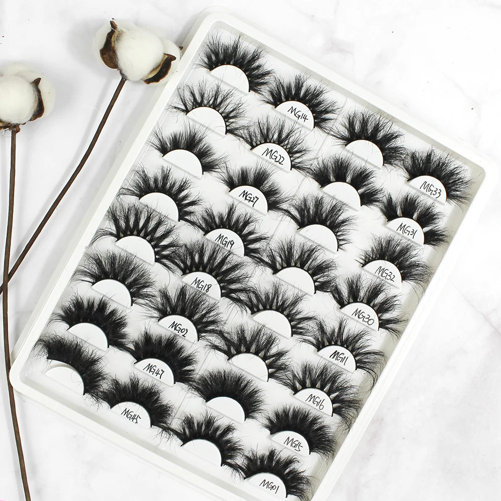 

lashese with case private label fluffy 5d 3d mink eyelashes vendor wholesale 3d faux mink eyelashes, Nature black