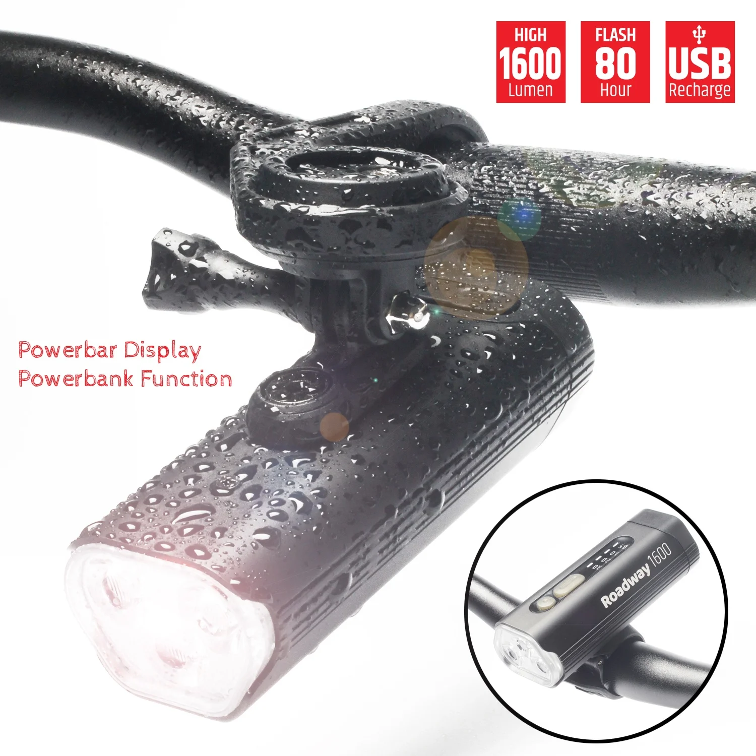 

New Arrival 2021 Best Bicycle Light Bike 1600 lumen Rechargeable