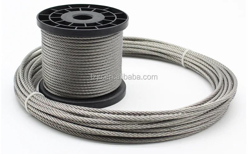 Stainless Steel High Tensile Strength Wire Rope 7x19 1+12 8x7+1x19 ...