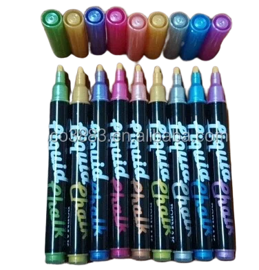 

Metal Chalkboard Metallic colors 3.5 MM Erasable Chalk Marker