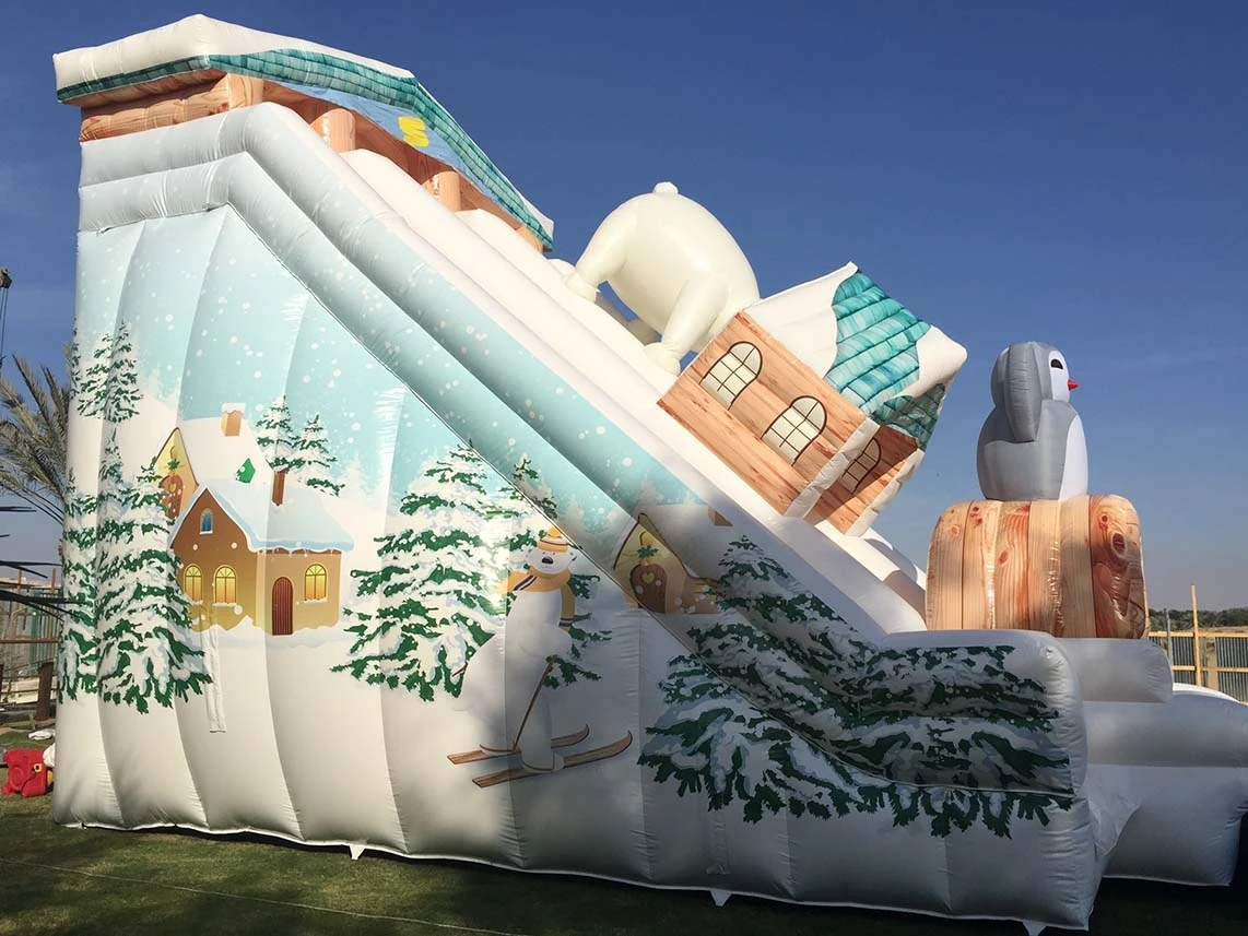 Custom Mega PVC 15ft 17ft 18ft 22 ft 30 ft Inflatable Playground Water Slides Children Giant Inflatable Slide For Sale