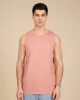 100% Certified Organic Cotton Eco friendly Blank Men's Sleeveless Round Neck T shirts