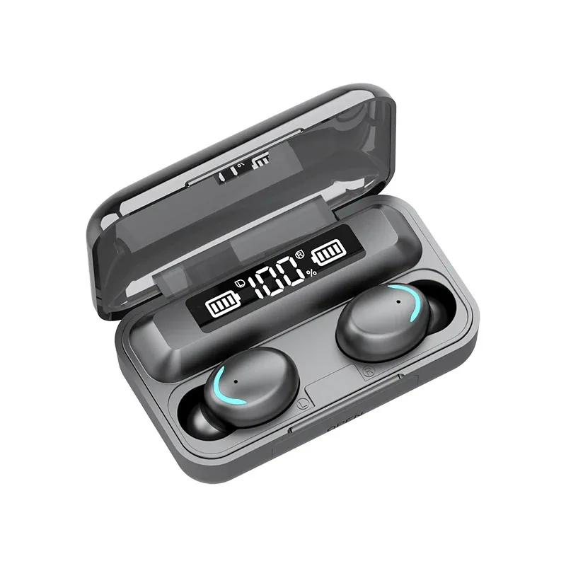 

F9-5C Wireless Earbuds 1200mAh power bank Blue tooth 5.0 Earphones Sport LED digital display Headset Charging box