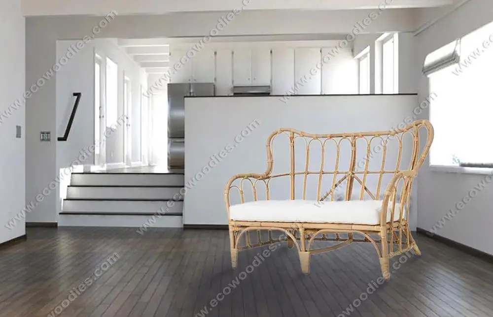 
Luxury European Sofa 2 Seater Bamboo Living Room Sofa Lounge Dining Restaurant Set Garden Furniture Home Decor Wedding Sofa 
