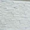 Pure white quartz stone panel natural culture stone stone wall cladding