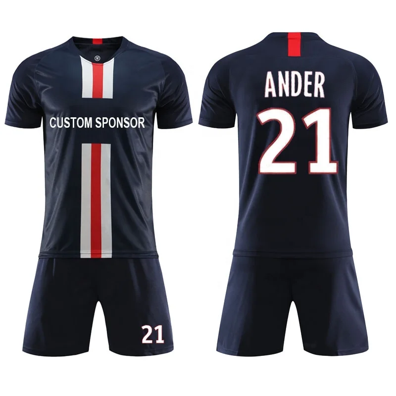 

2019 2020 New season paris blank soccer jersey thai quality maillot de foot, Custom color