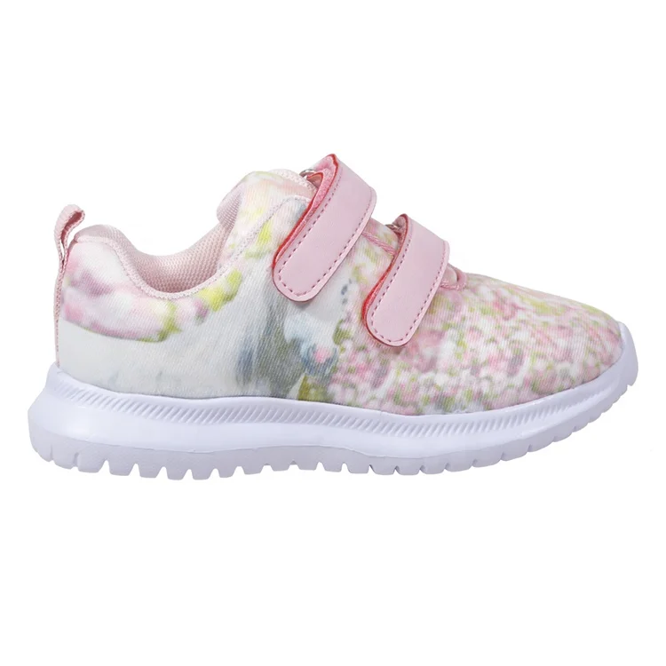 

2021 new style Kids sport shoes Hook and Loop style Sequins rainbow color easy to wear girls sneakers, As photos
