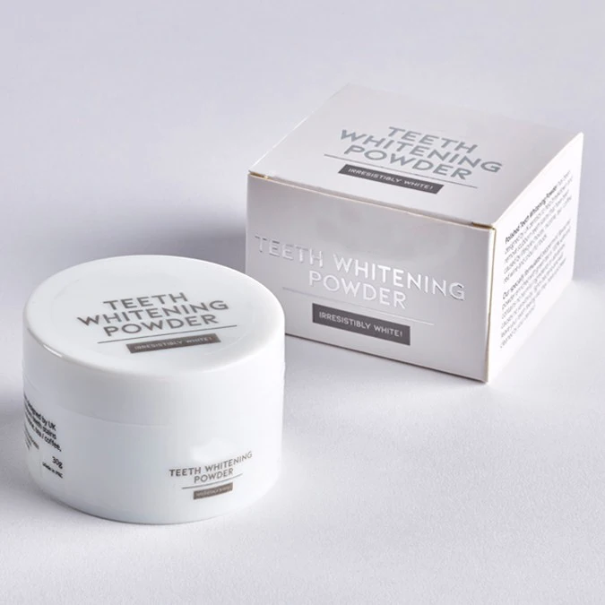 

White Box Teeth Whitening Powder OEM Factory Customized Private Label Fast Effect Formula For Teeth Whitening Powder, Black