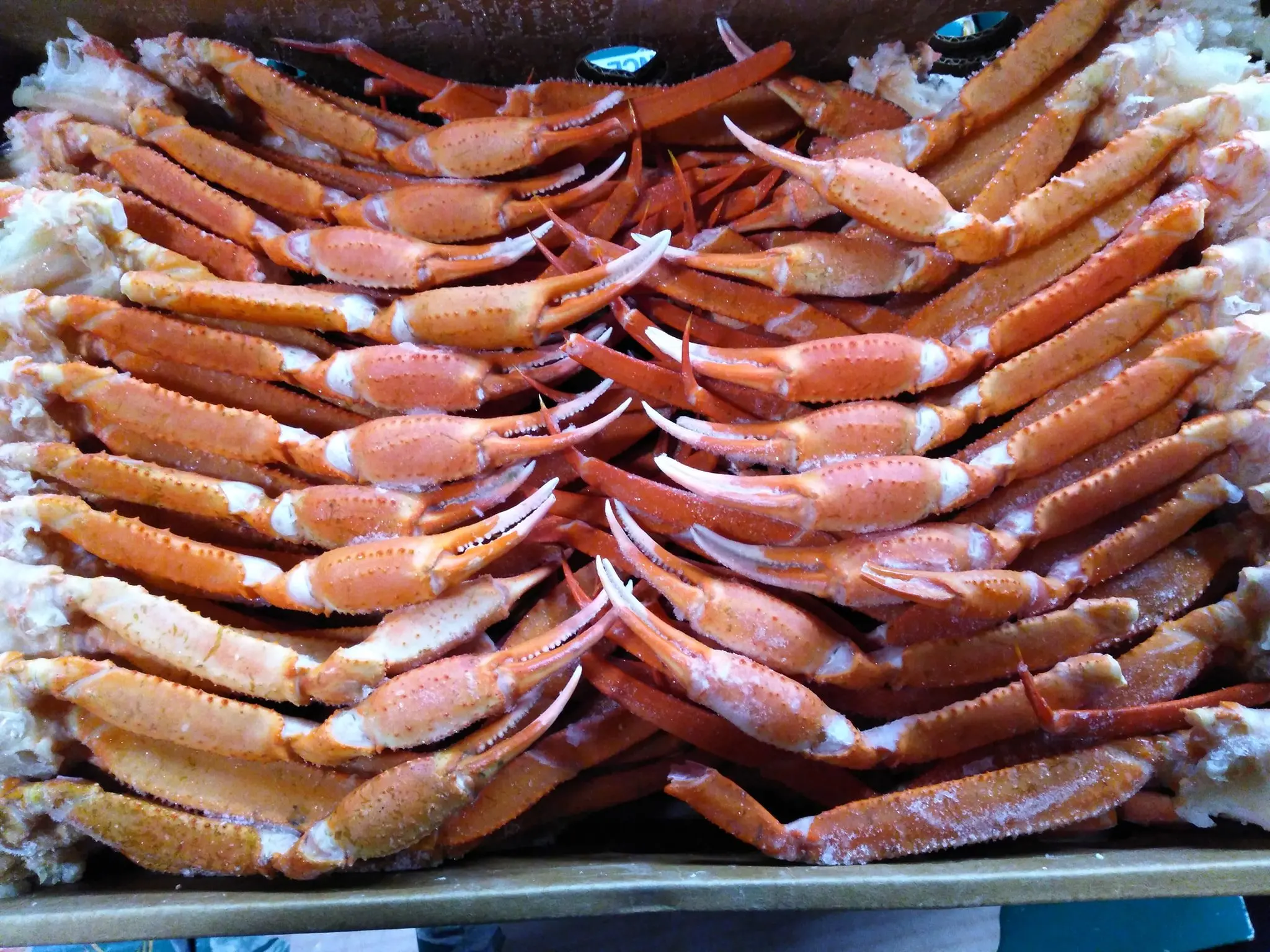 frozen snow crab clusters