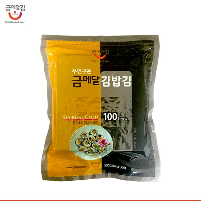 
Best price korea dried Twice Roasted seaweed laver clean sea Yaki Sushi Nori healthy food original 