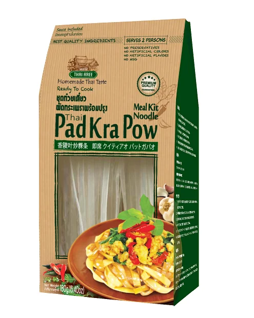 
Thai Pad Ka Prow Meal Kit (Basil with Noodle, Ready to Cook) 