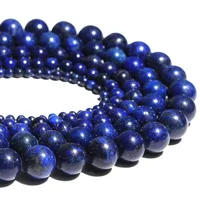 

Natural Gemstone Grade AAA Lapis Lazuli 4-12mm Round Blue Stone For Jewelry Manufacture Natural Lapis Lazuli Loose