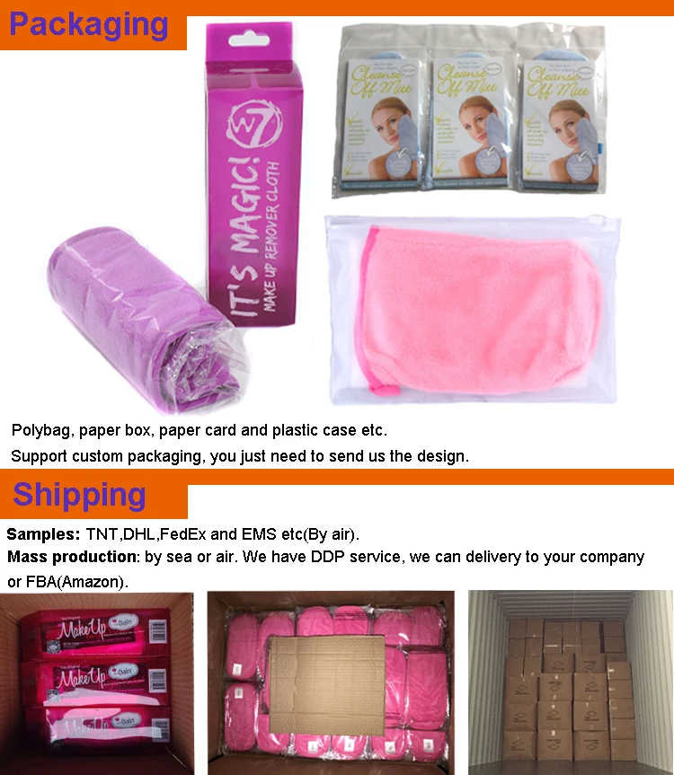 Reusable Spa Gloves Face Cleaning Mitts Microfiber Makeup Remover Glove