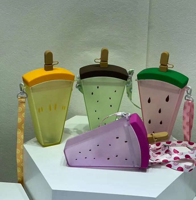 

Summer Cool 2021 Ins Cute Girls Female Fruit Shape Drink Purse Water Cup Purse Popsicle, 4 colors