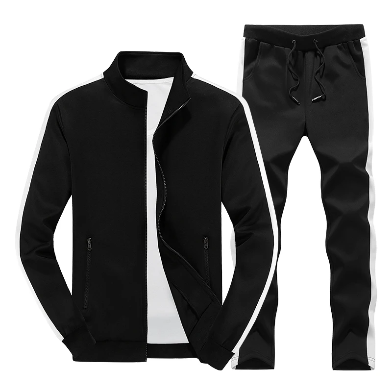 Factory Custom Logo Men Tracksuits Private Label Jogger Sets Knit ...