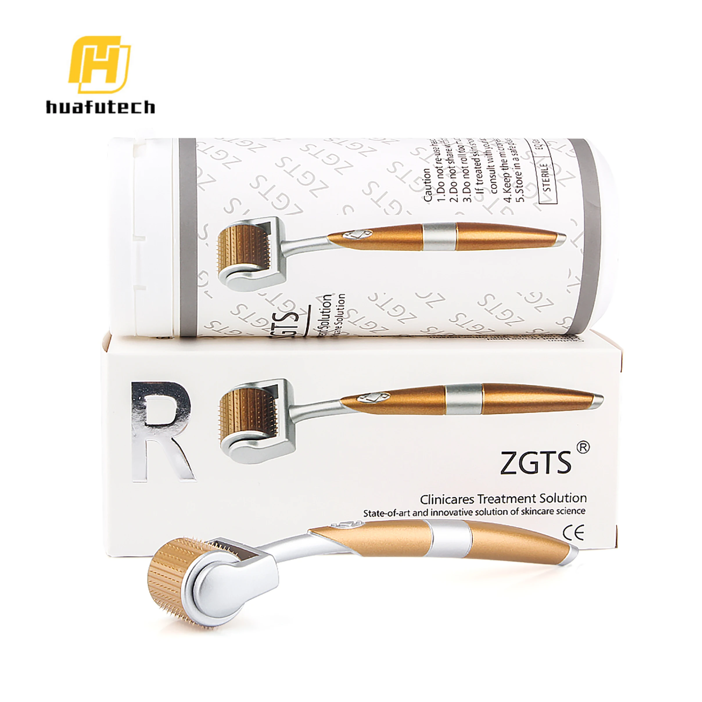 

huafu cellulite massage 192 derma roller, Golden yellow