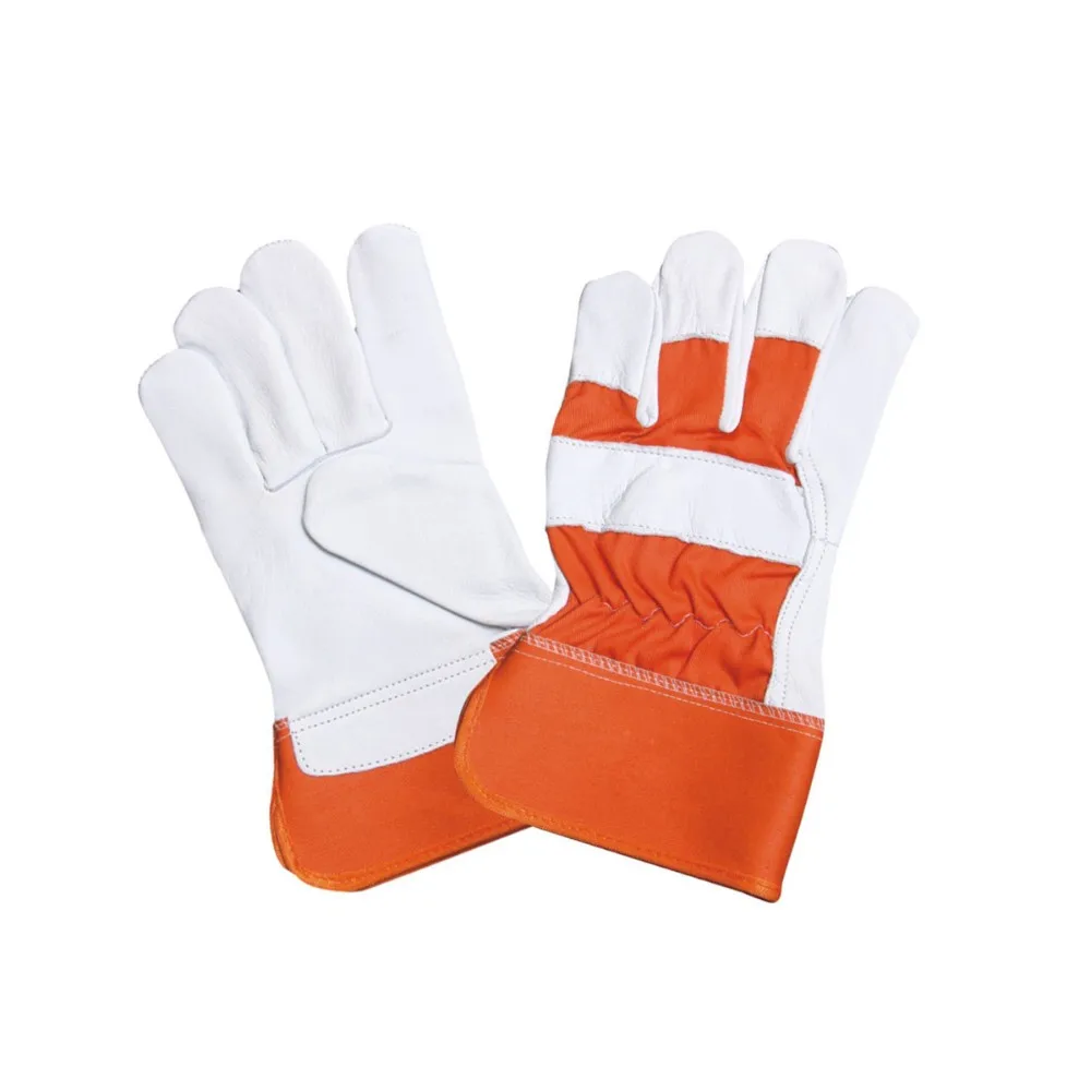 Custom Logo Leather Impact Work Gloves Oil And Gas Safety Gloves Cut