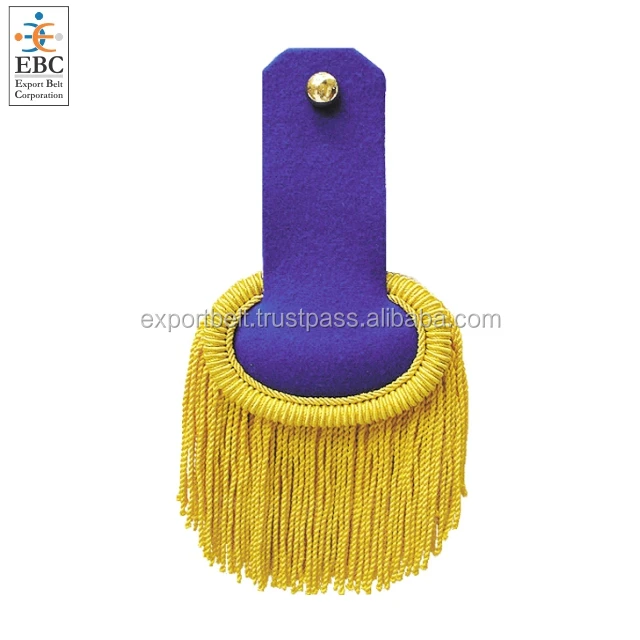 Gold Corded Uniform Shoulder Board With Bullion Tassels Shoulder