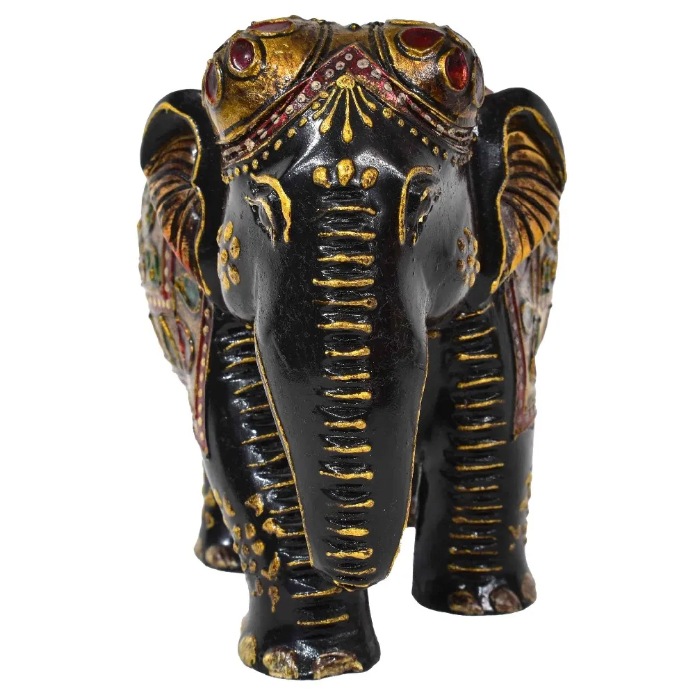 Wooden Handicraft Antique Style Wooden Painted Elephant Statue Buy