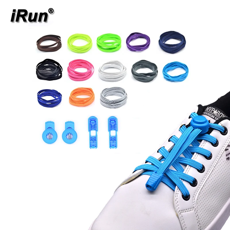 

No More Tie Elastic Laces For Kids Children - Flat White Elastic Untied Shoelaces with Adjustable Tension - Amazon/eBay Supplier