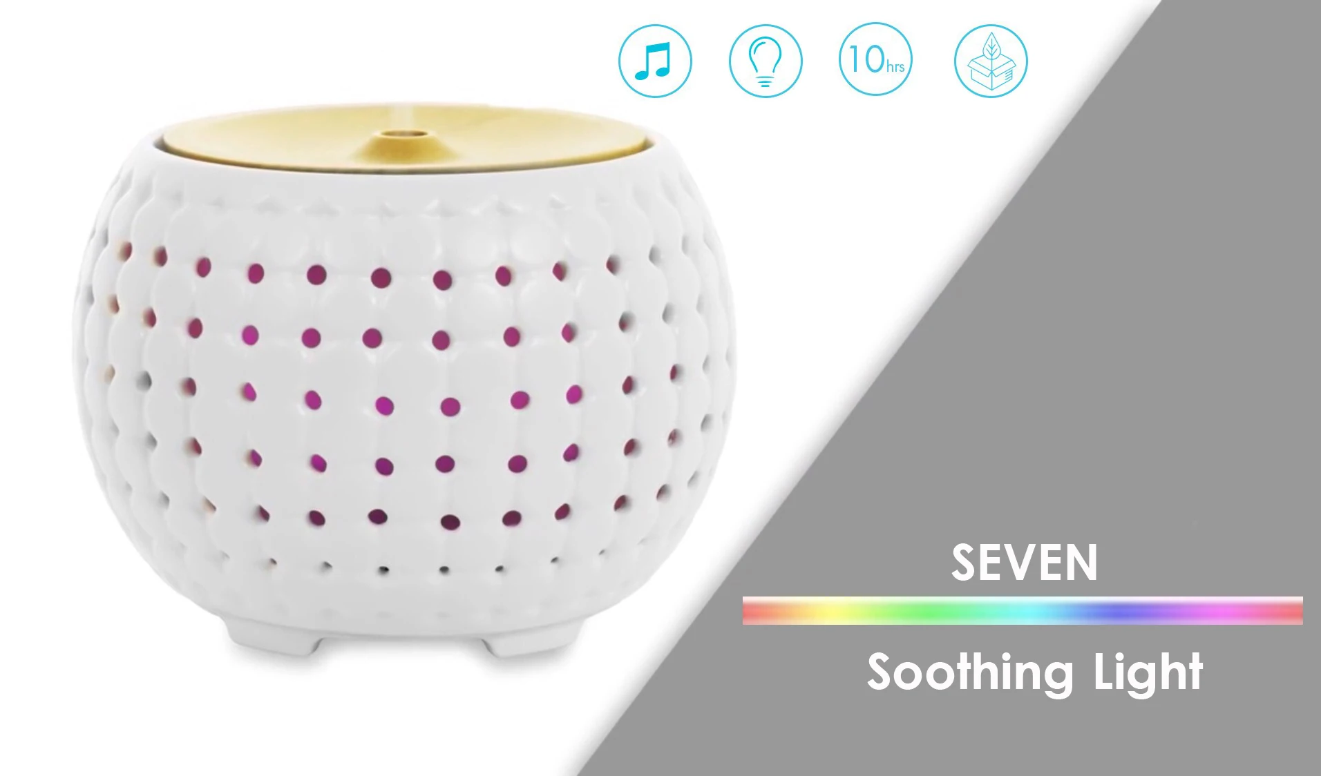 Smart Aromatherapy Diffuser With Remote Control 280ml Aroma Essential