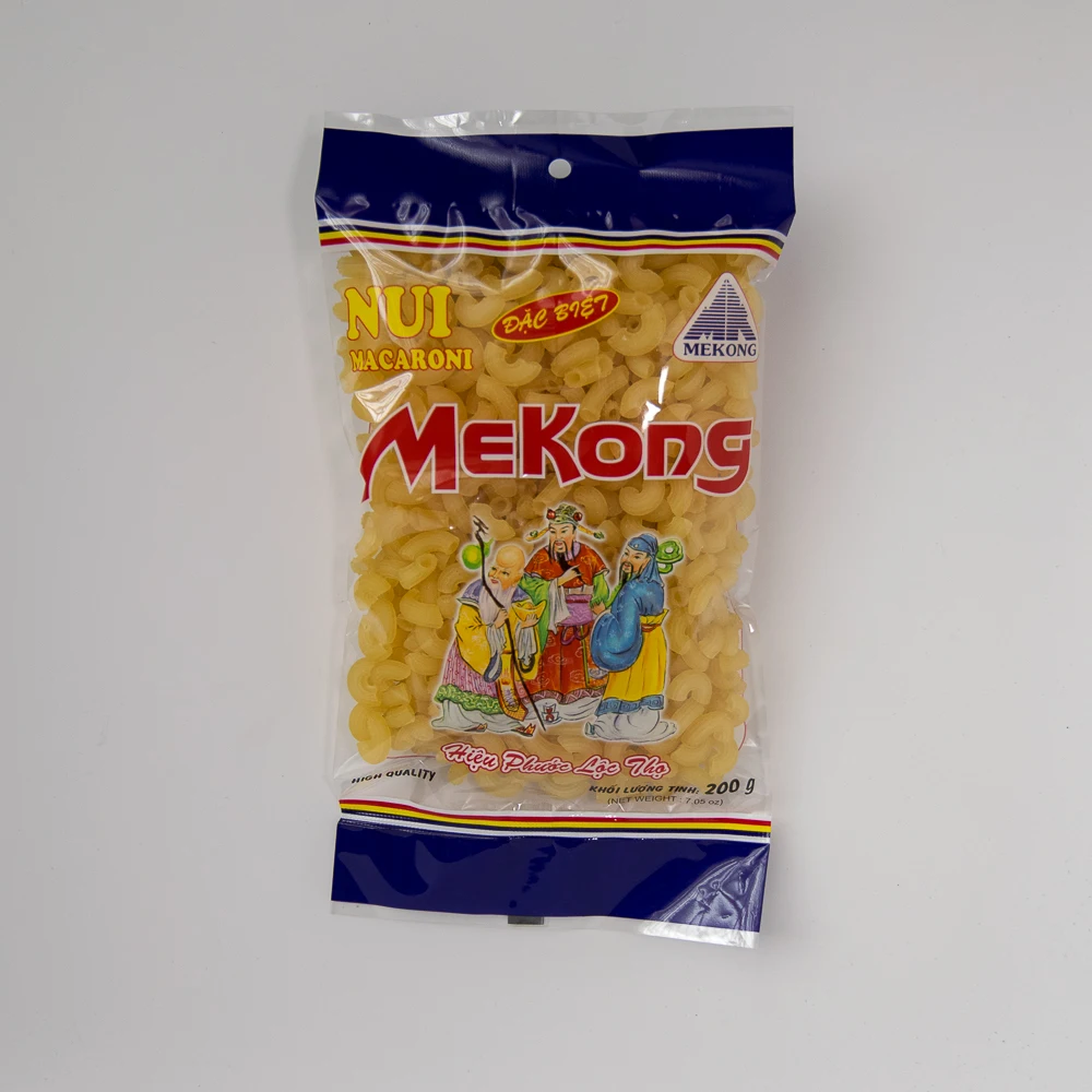 
Mekong Brand Macaroni And Cheese Sedanini Pasta Type Short Macaroni Shape Yellow Color Rice Macaroni Rice Pasta 