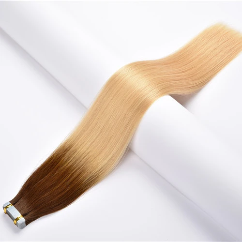 

Injected Tape In Hair Balayage Color Blond Skin Weft Tape Seamless Only Real Human Hair Invisible Weft Adhesive Wholesale Sample