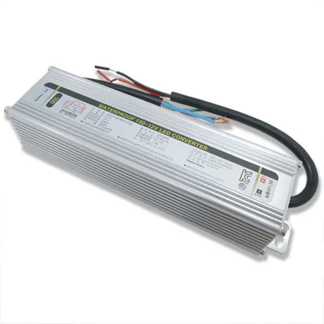 Waterproof IP67 Constant Current LED Driver Switching Power Supply Converter 12V 100W For Outdoor LED Lighting Made in Korea