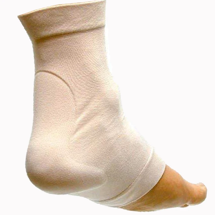 

Silicone Gel Heel Achilles Protector Sleeve Socks, Standard nude, black, per request