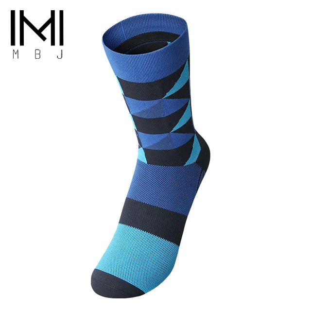 

Compression badminton print socks men for running