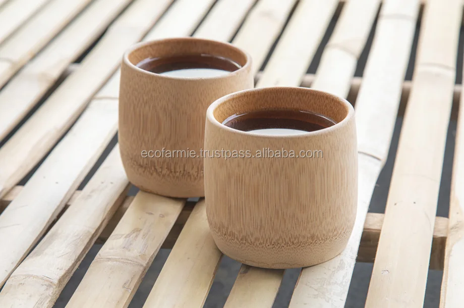 Premium bamboo cup with lig, tea cup, coffee mug made of 100% organic Bamboo