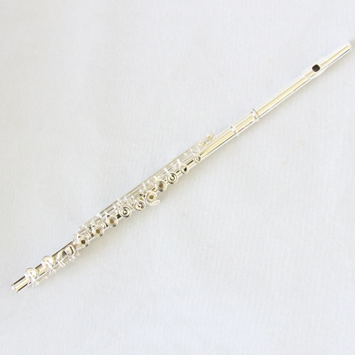 

Chinese C Tone 16 Holes Open Holes Silver Plated Flute