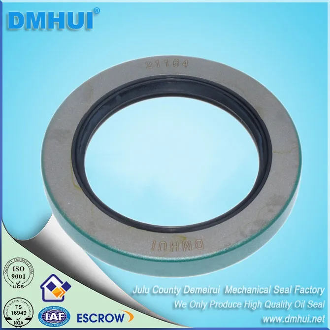 CR Seals 19639 Double Lip Oil Seal - Solid, 1.969 In Shaft 2 835 In Od 0 640 In Width D5 Spl Design Nitrile Rubber Nbr Lip Material