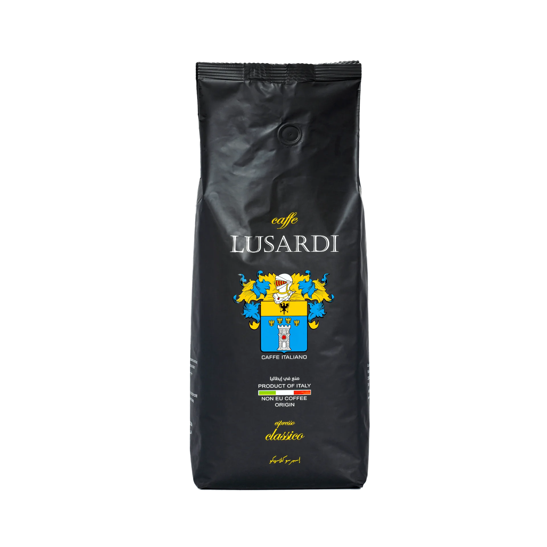 
Caffe Lusardi Espresso Classico Price Fighter 3 20% Arabica 80% Robusta Italian Roasted Coffee Beans 10 Origins Caffeinated Bag 