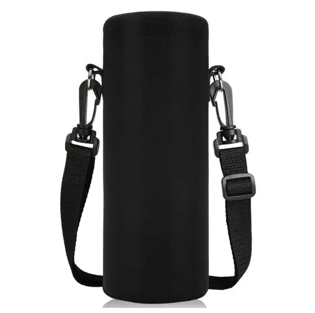 

Insulated Neoprene Water Bottle Holder Pouch Cover 750ML 1000ML with Adjustable Shoulder Strap