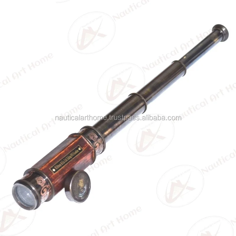 1915 W. Ottway & Co. London Antique Retractable Telescope 24" Antique