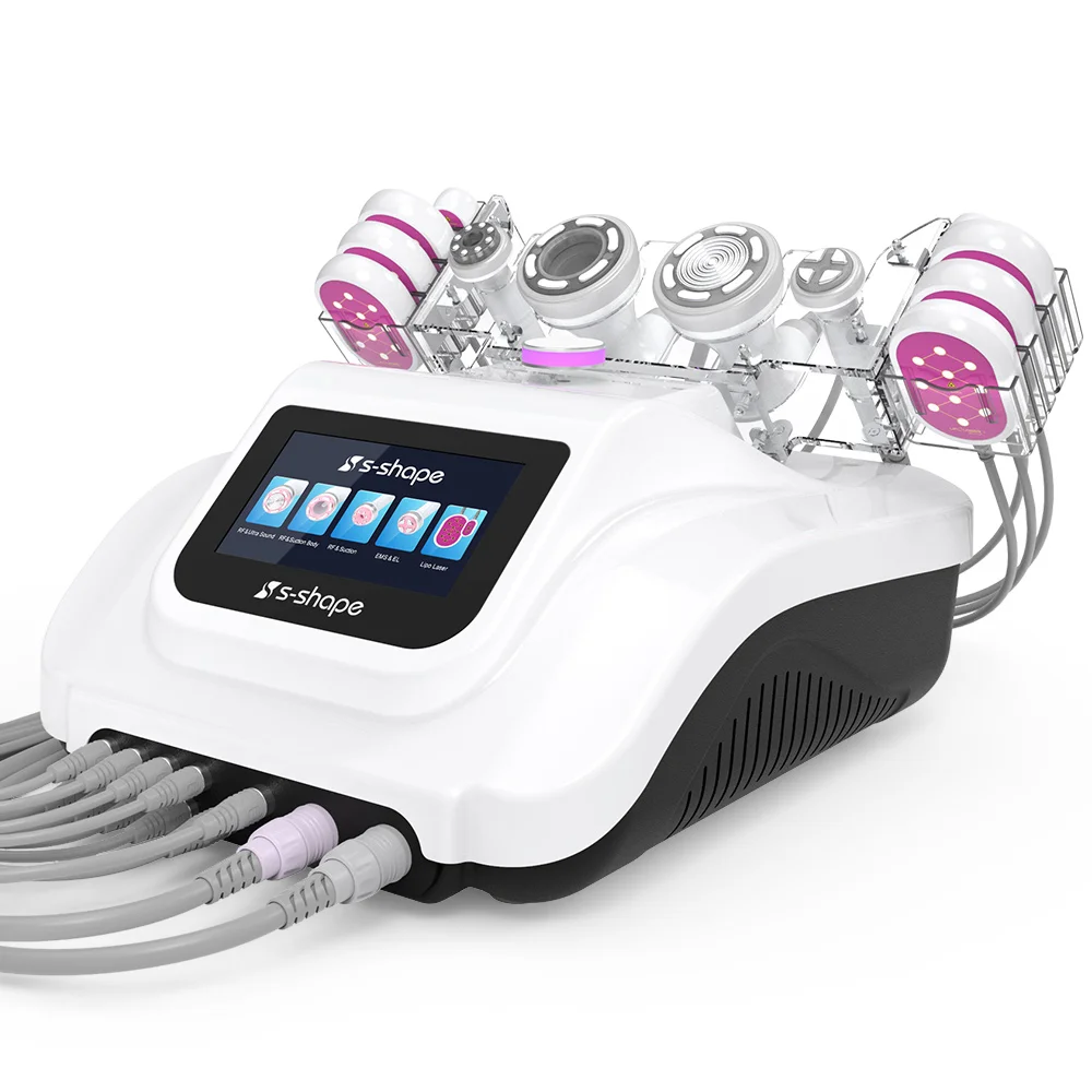 

5 IN 1 S-SHAPE 30k Cavitation RF Ultrasonic Vacuum Body Slimming Machine Spa Real Manufacturer