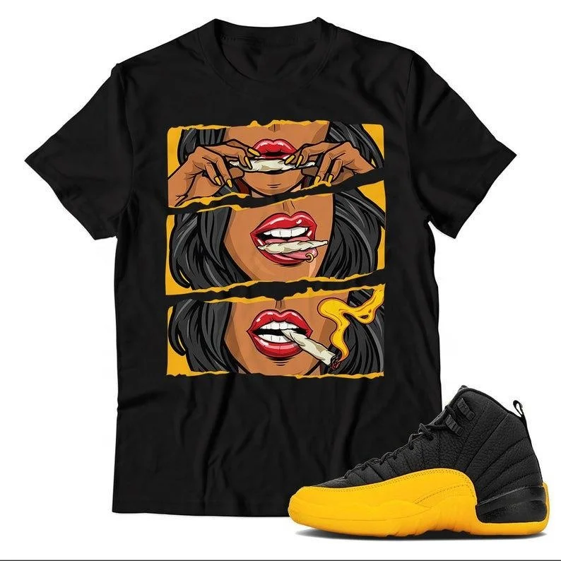 

Wholesale Rolling Blunt Unisex T-Shirt Black Breathable 100% Cotton Custom Digital Printing Graphic Men t-shirt, Black white gray dark blue red