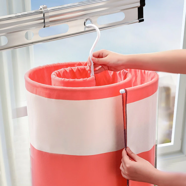 

JOYBOS Round Spiral Sheet Rotating Space-saving Balcony Household Indoor Hanger