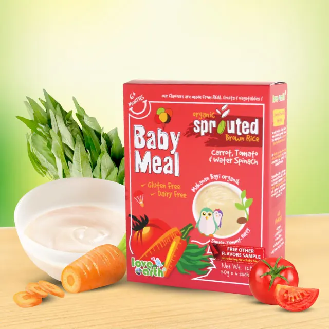 
Carrot, Tomato, Water spinach Baby Food 