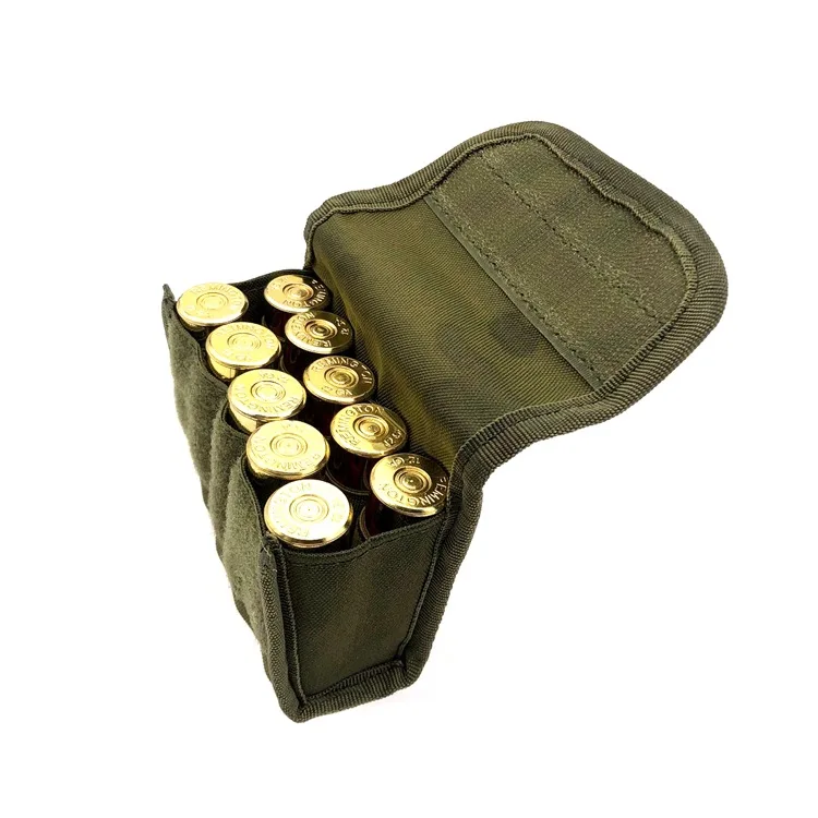 

Durable 10 slot Molle Round Carrier Shot Gun Shell Pouch Bag bullet hunting bullet holders waist bags for rifle bullet holder pu
