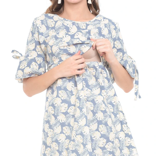 

Flower Mini Maternity & Nursing Dress