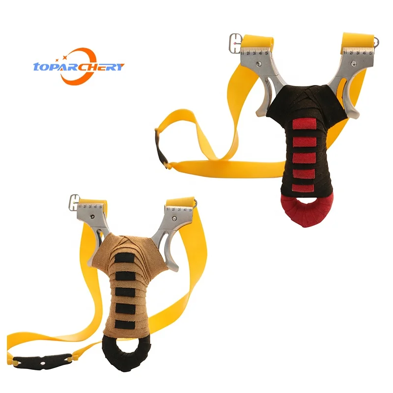 

China supplier Stainless Steel Slingshot Double Aim Point metal Slingshot Hunting Outdoor Archery Bow Slingshot, As picture