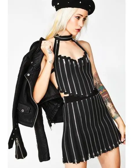 

T-shirt Camis Tops zipper bustier Sexy Party Summer Beach Women Tank Dhl Clothing