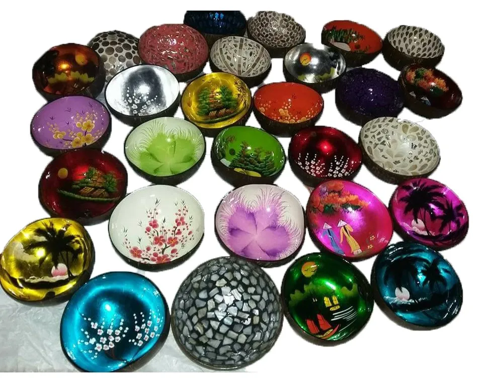 
Coconut Shell Bowl with Lacquer Cheap Price Fancy Design 